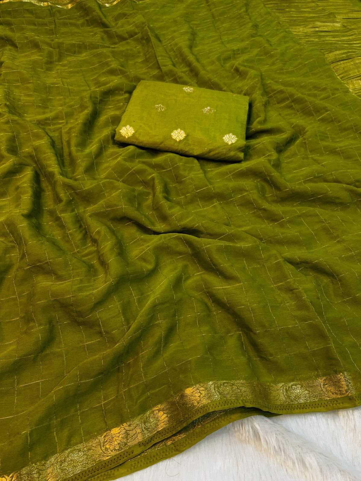 Viscose Jacquard Saree