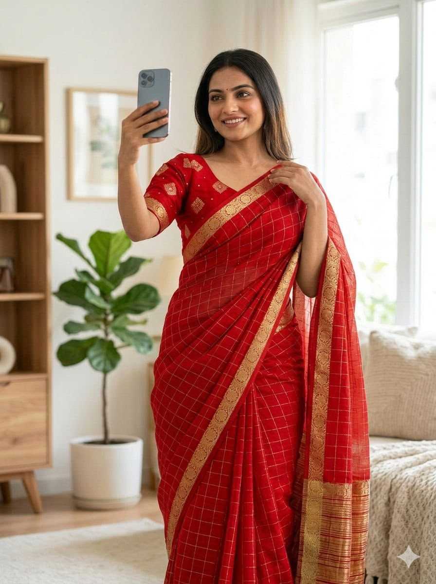 Viscose Jacquard Saree