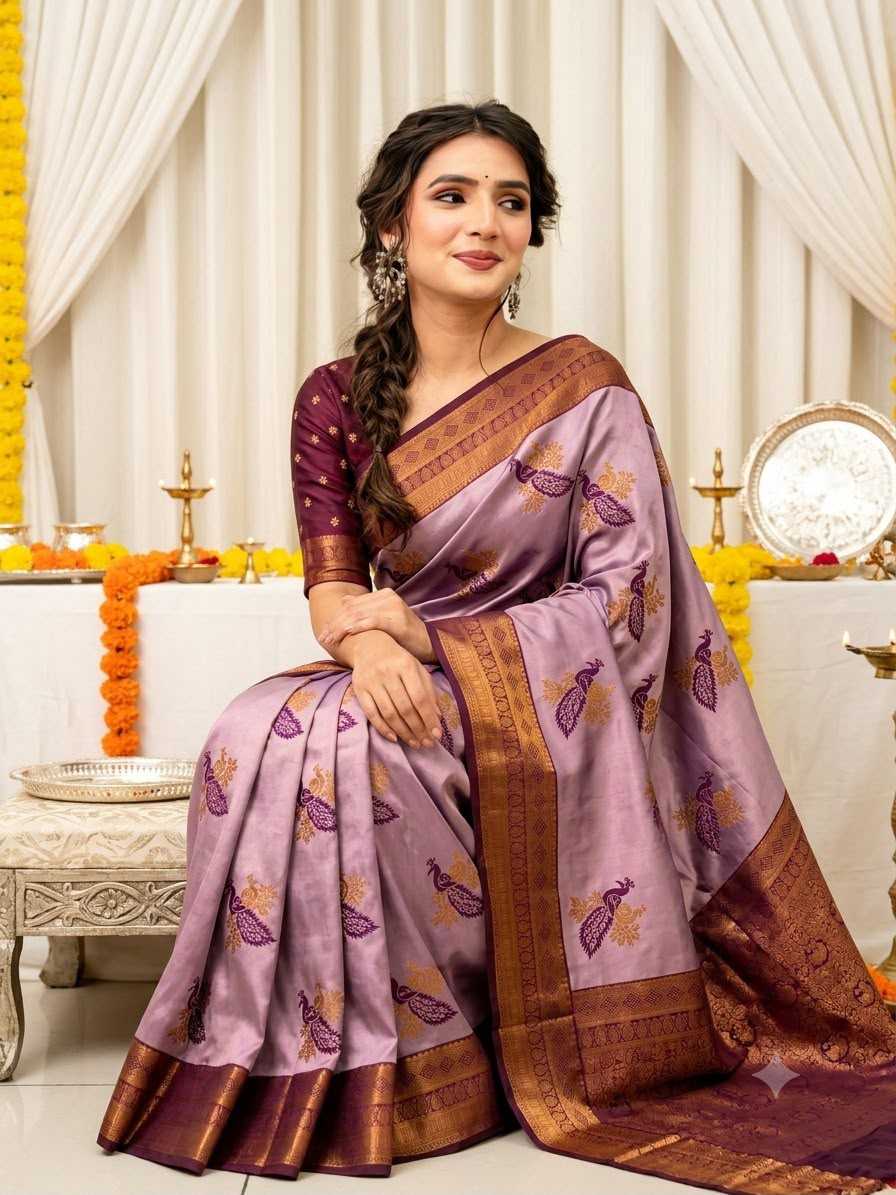Banarasi Soft Silk Zari Border Saree