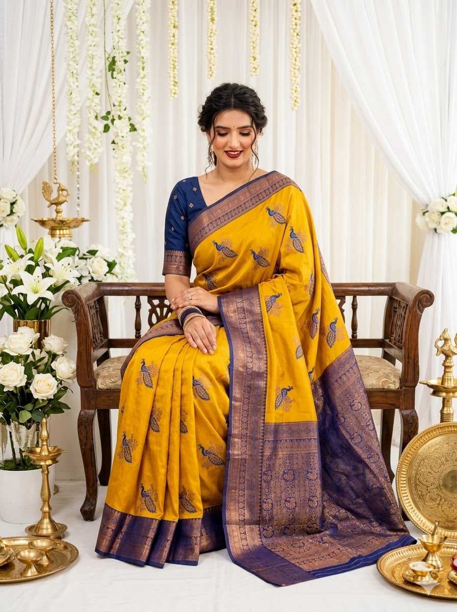Banarasi Soft Silk Zari Border Saree