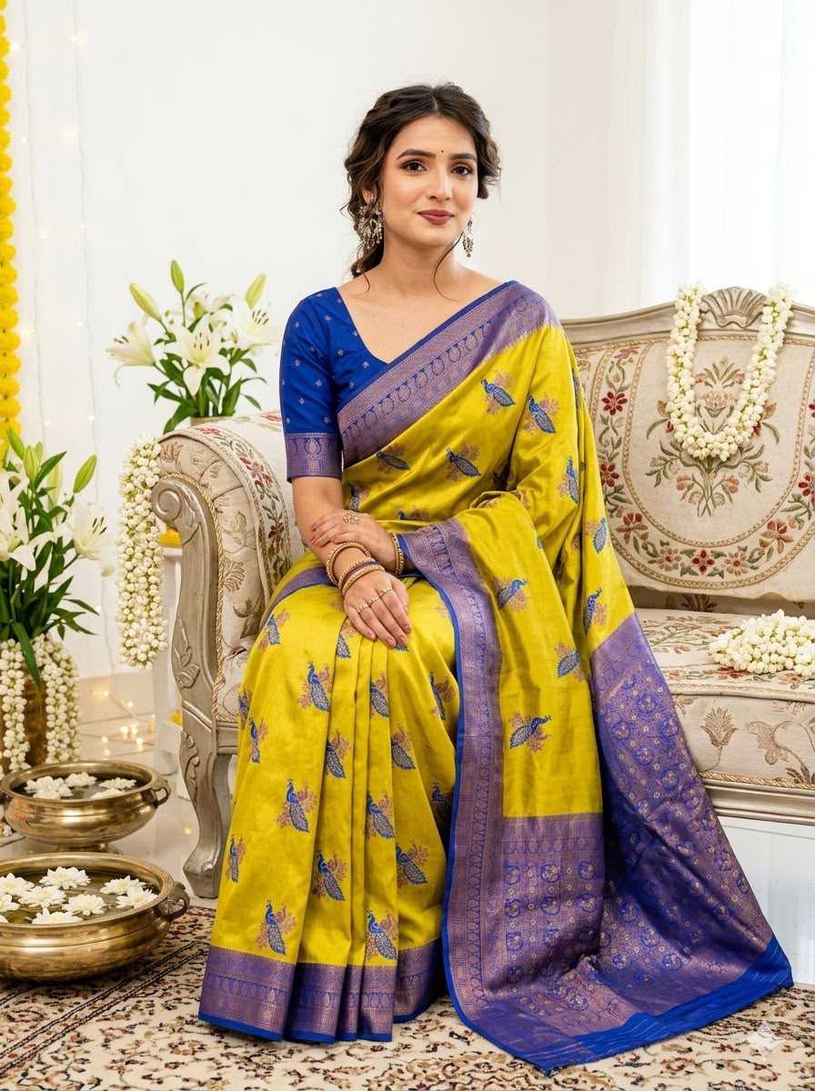 Banarasi Soft Silk Zari Border Saree