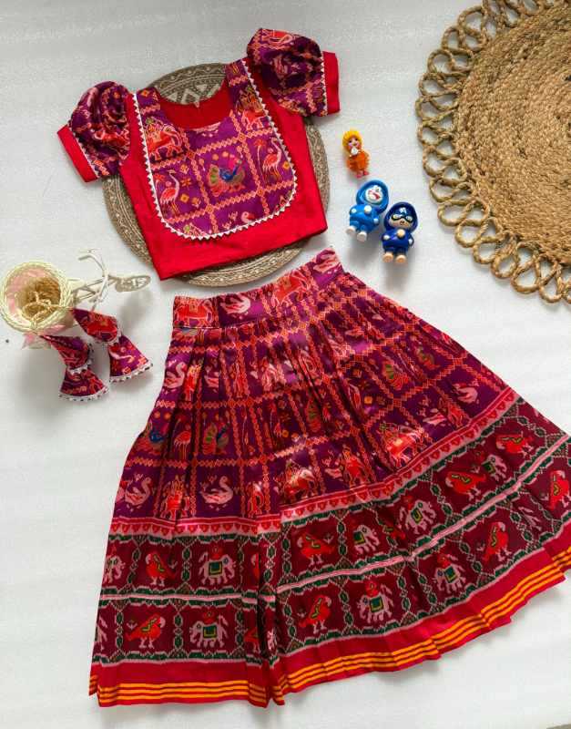 Patola Silk Kids Ethnic Wear