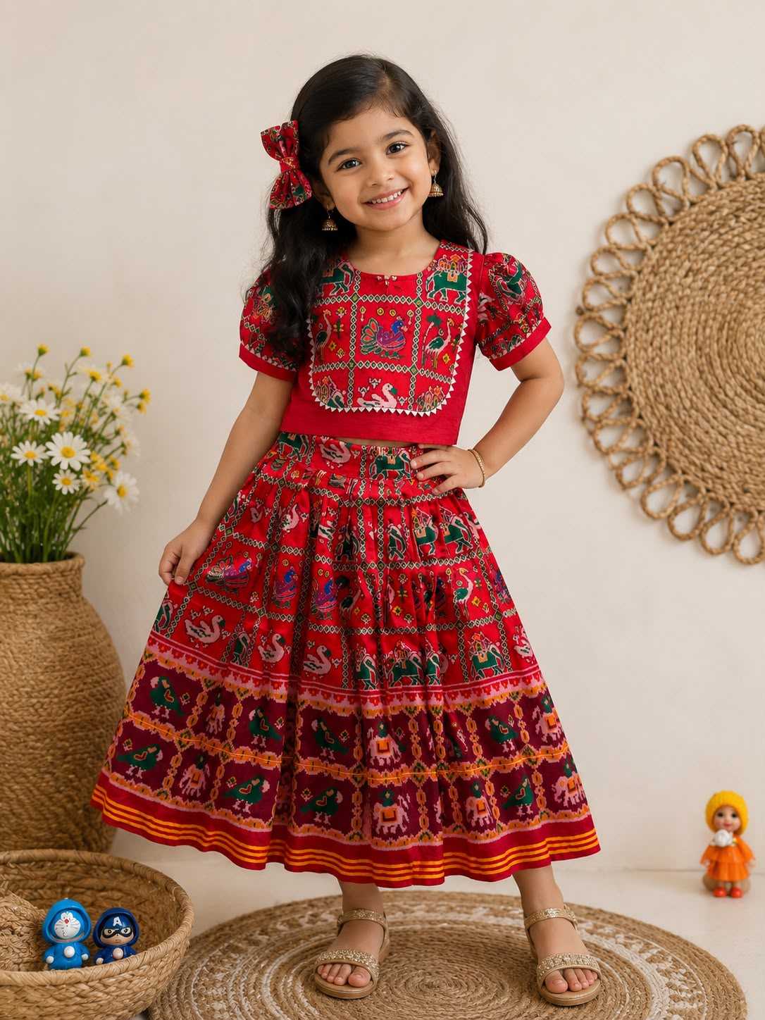 Patola Silk Kids Ethnic Wear