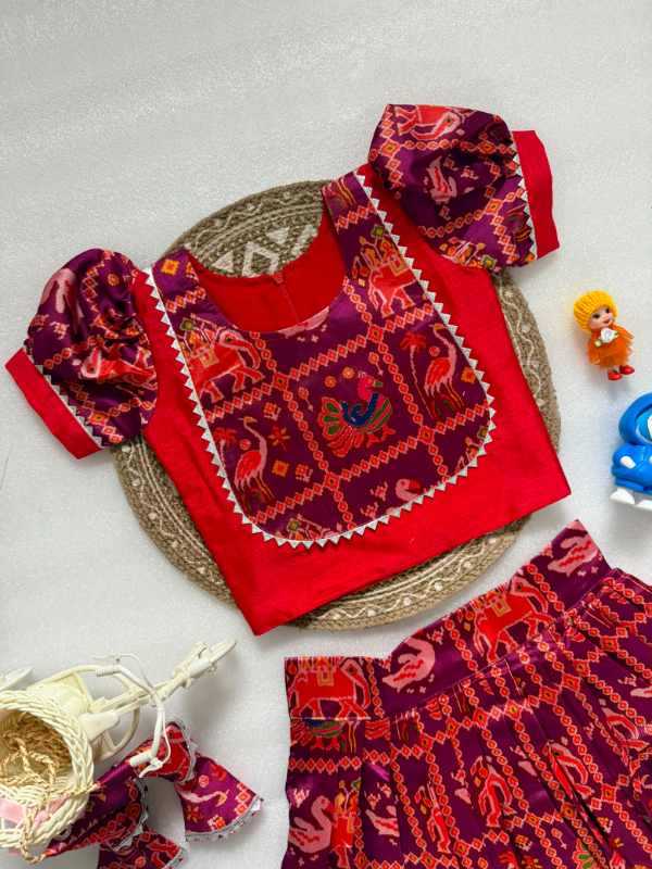 Patola Silk Kids Ethnic Wear