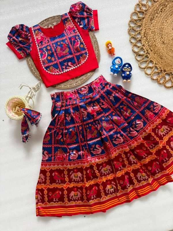 Patola Silk Kids Ethnic Wear