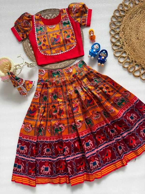 Patola Silk Kids Ethnic Wear