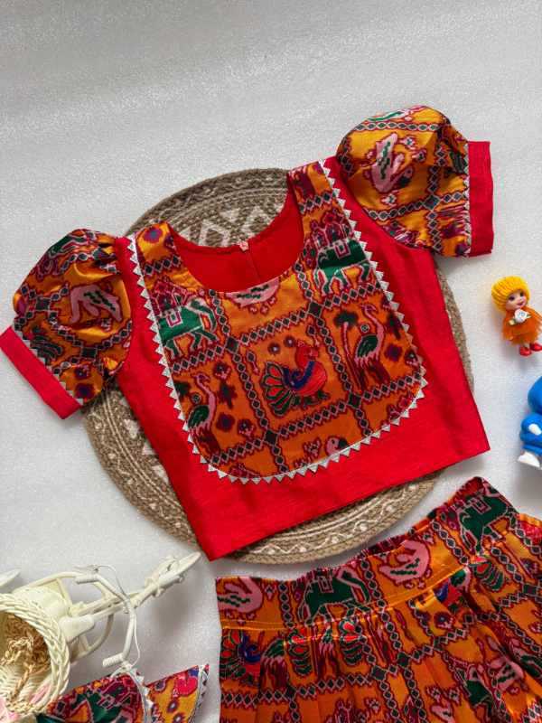 Patola Silk Kids Ethnic Wear