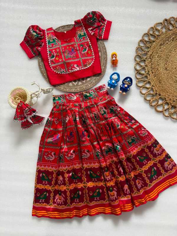 Patola Silk Kids Ethnic Wear
