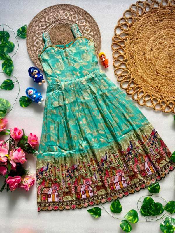 Heavy Crepe Kids Gown