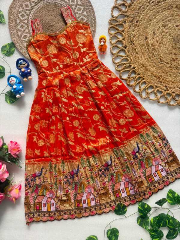 Heavy Crepe Kids Gown