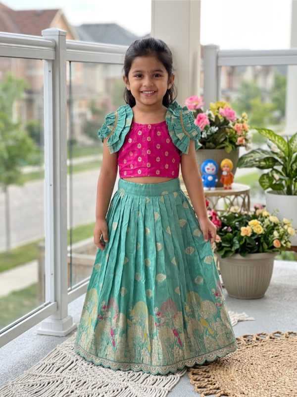 Pure Viscos Kids Lehenga