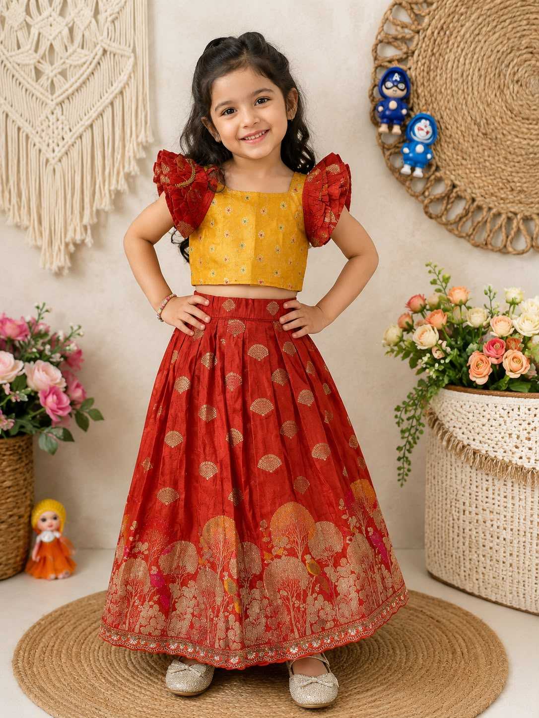 Pure Viscos Kids Lehenga