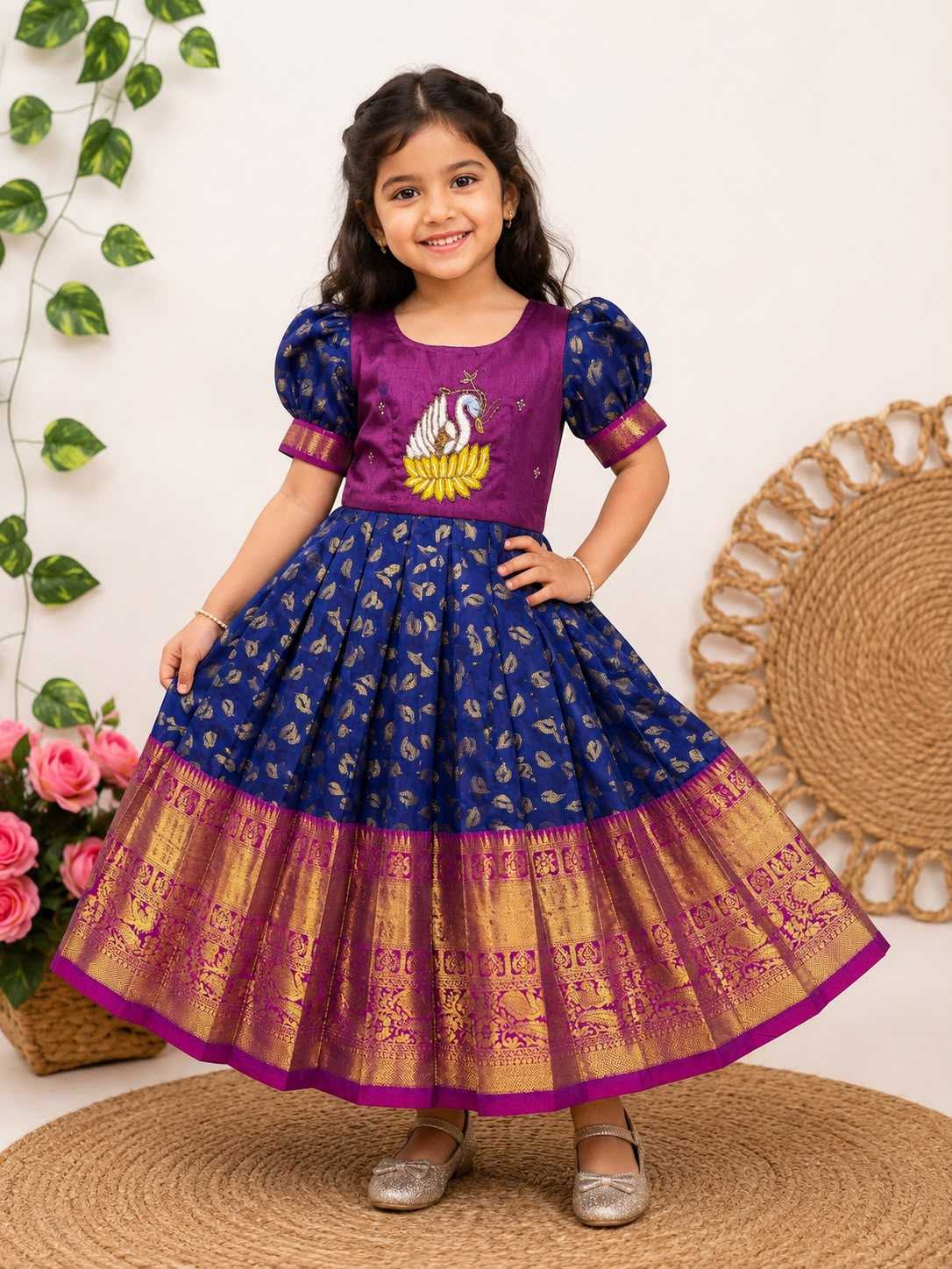 Arshia Pure Silk Kids Gown
