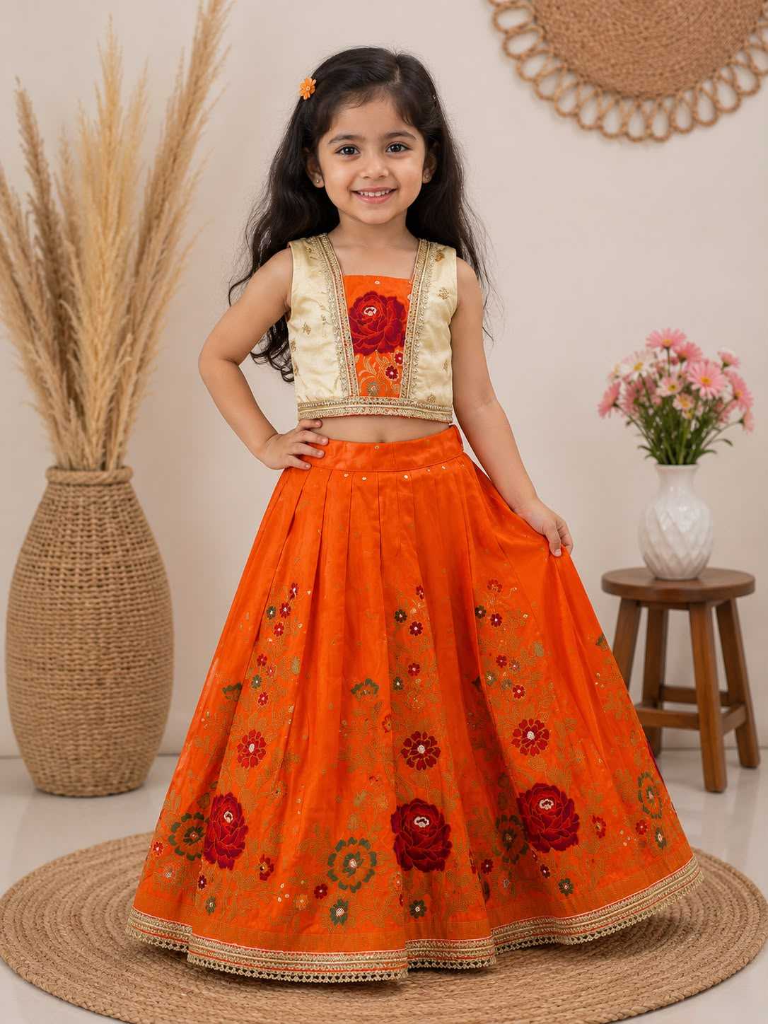 Dola Silk Kids Lehenga