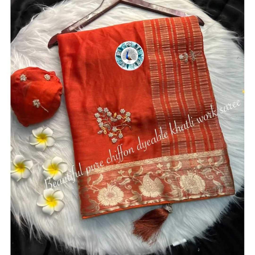 Chiffon Designer Saree
