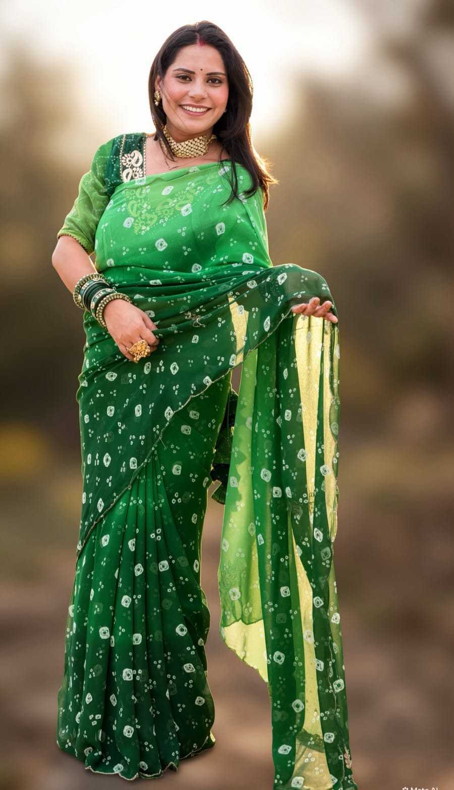 Georgette Printed Saree
