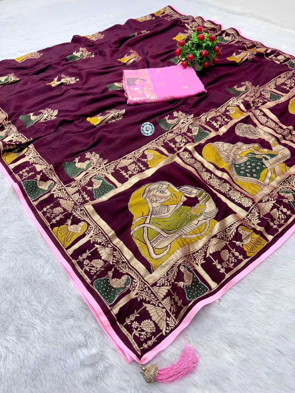 Soft Dola Designer Saree