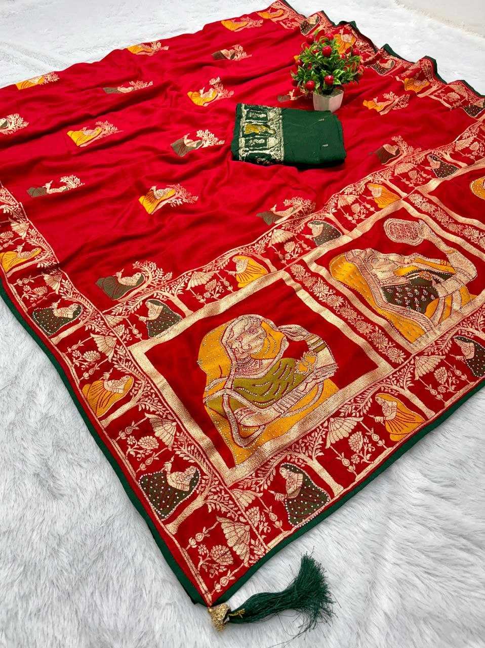Soft Linen Jari Designer Saree