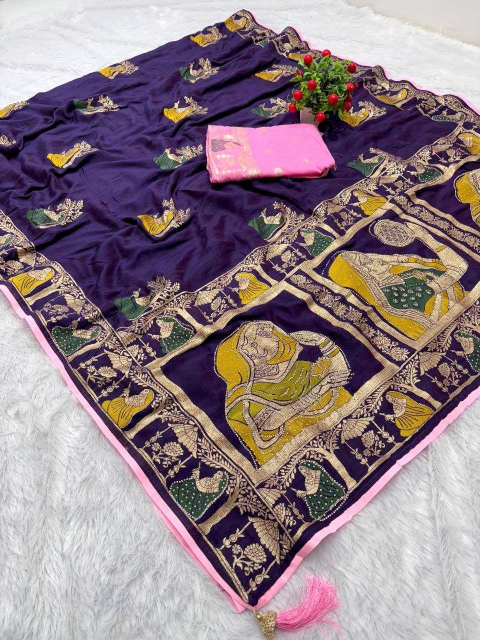 Soft Linen Jari Designer Saree