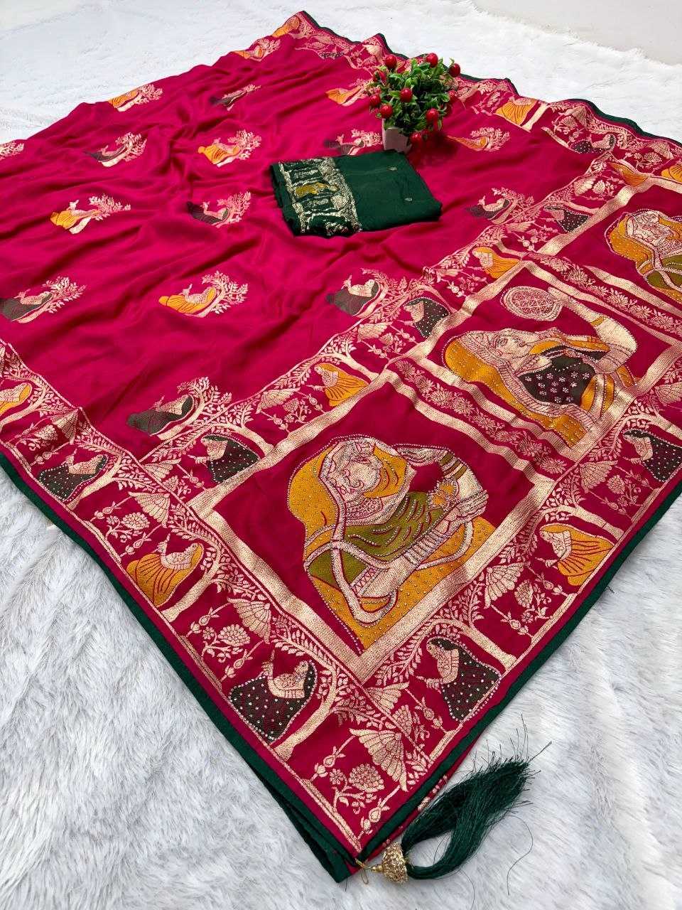 Soft Linen Jari Designer Saree