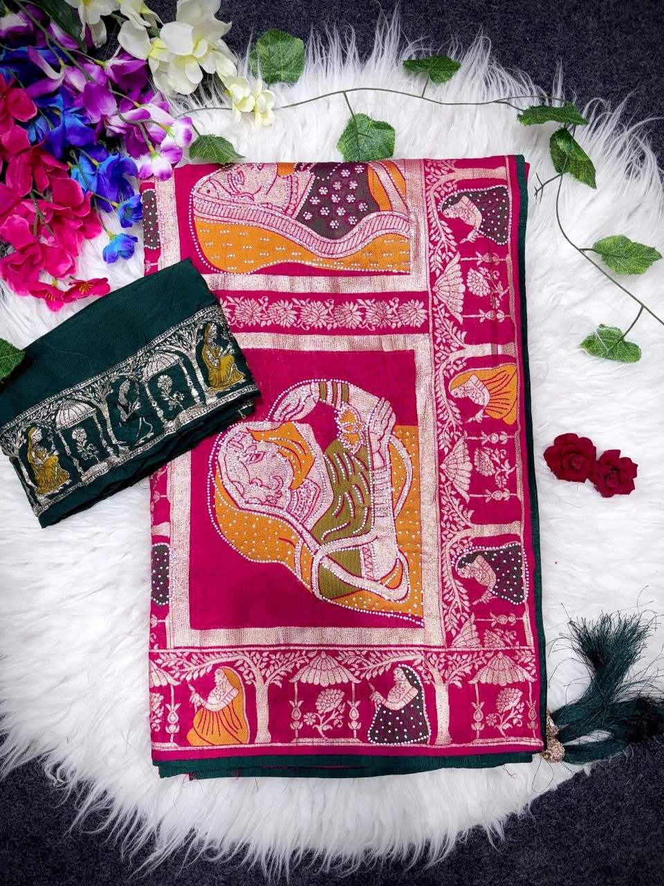 Soft Linen Jari Designer Saree