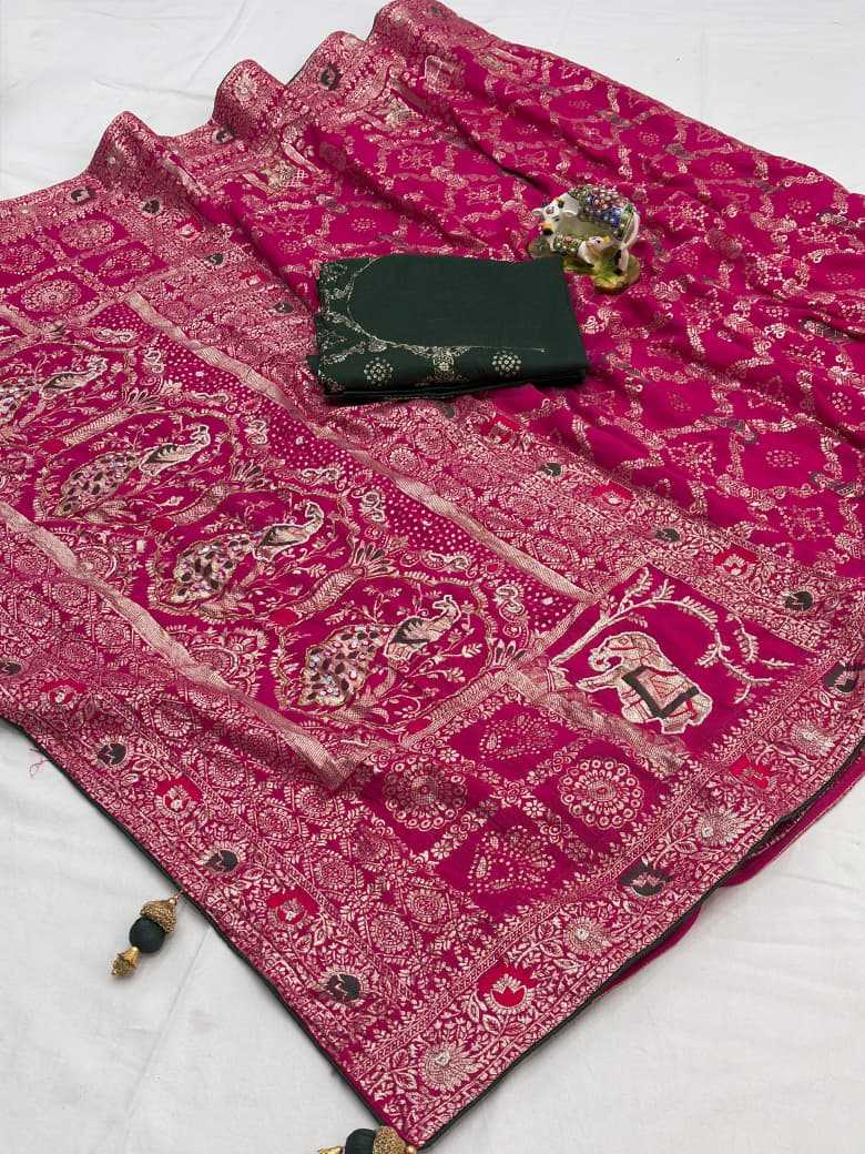 Viscose Designer Saree in Orange