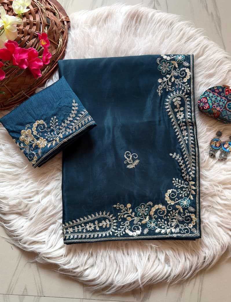 Pure Silk Traditional Saree in Morpich