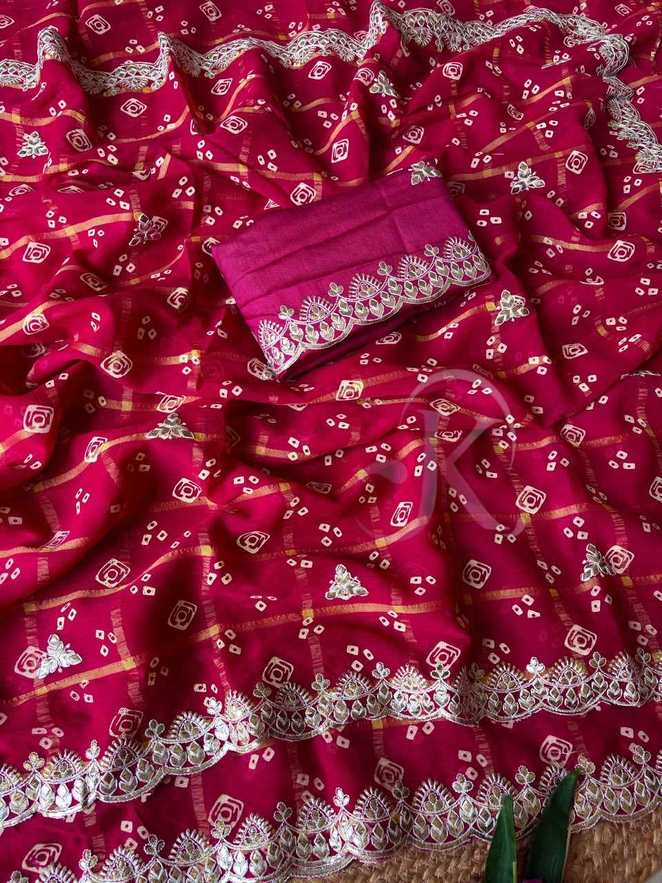 Fancy Designer Saree in Red