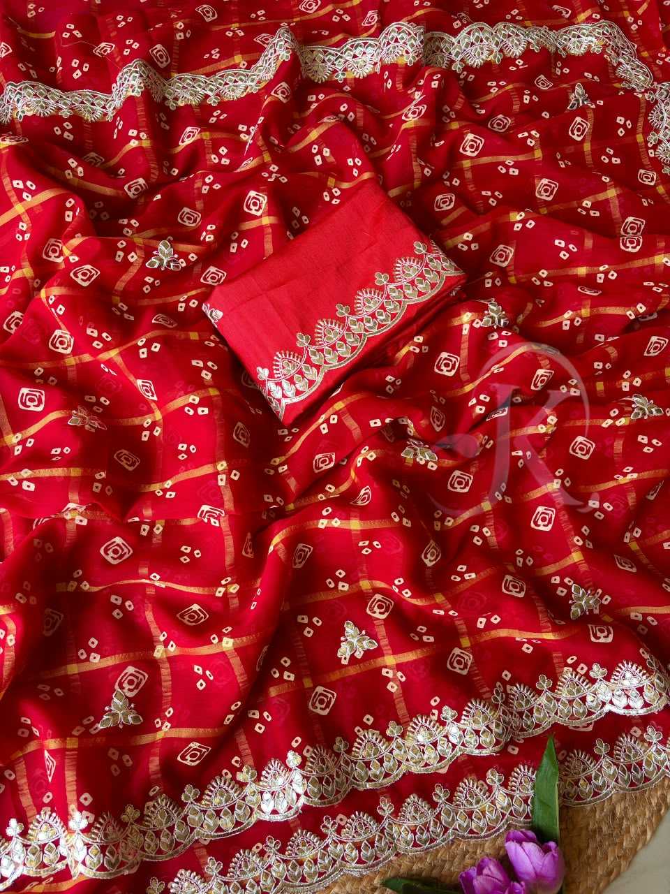 Fancy Designer Saree in Red