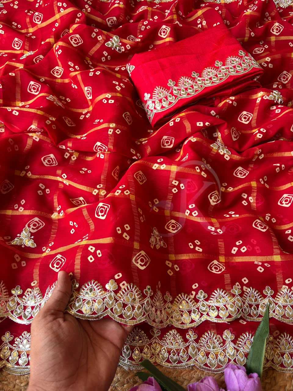 Fancy Designer Saree in Red