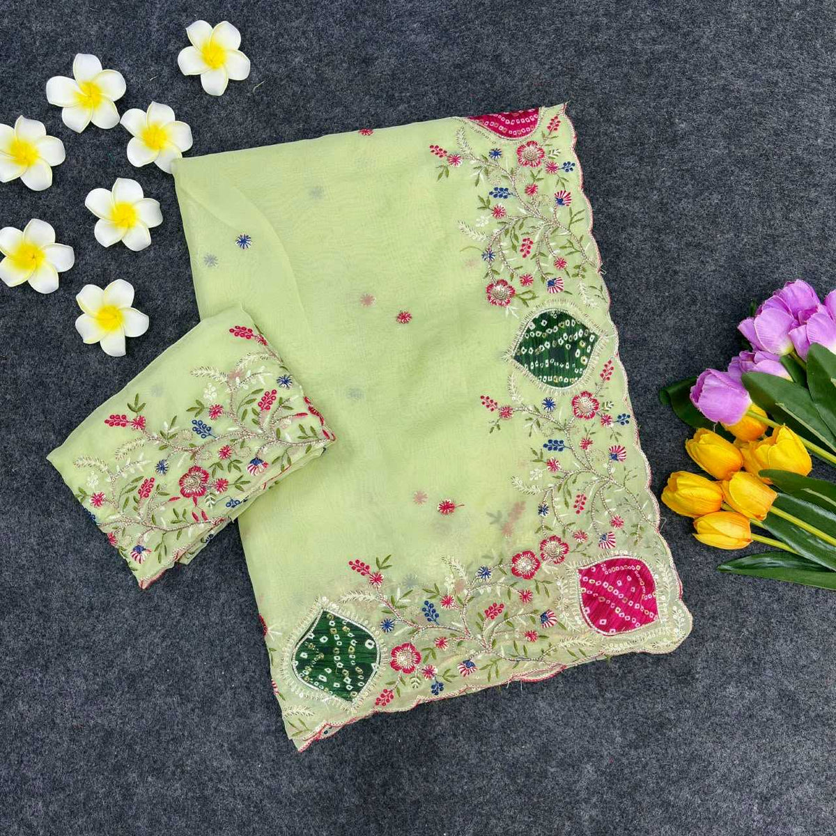 Soft Tissue Designer Saree
