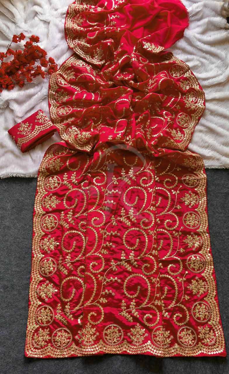 Pure Silk Traditional Saree in Orange
