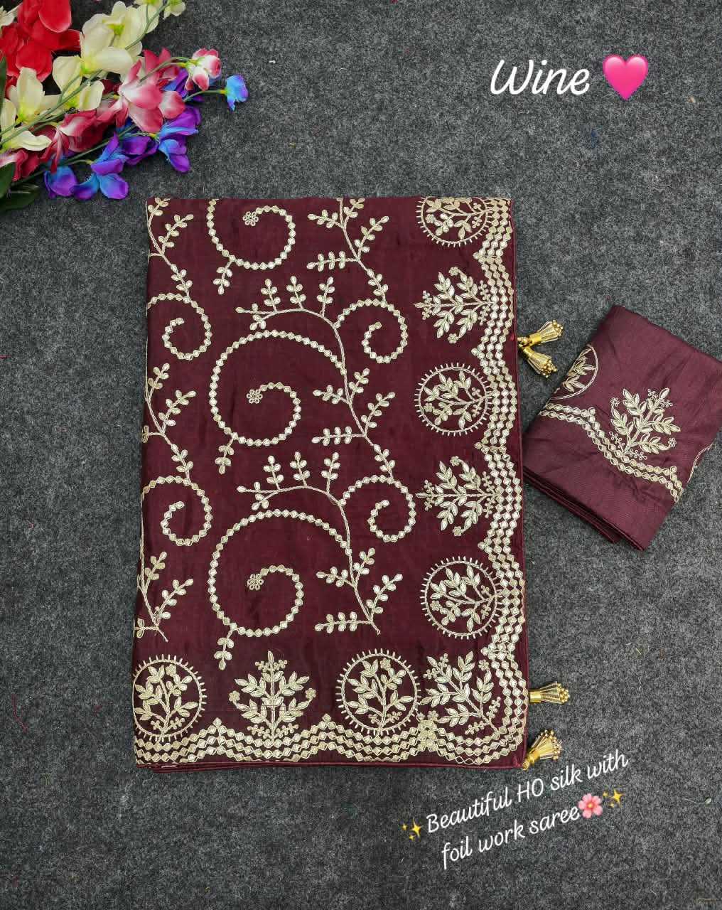 Pure Silk Traditional Saree in Orange