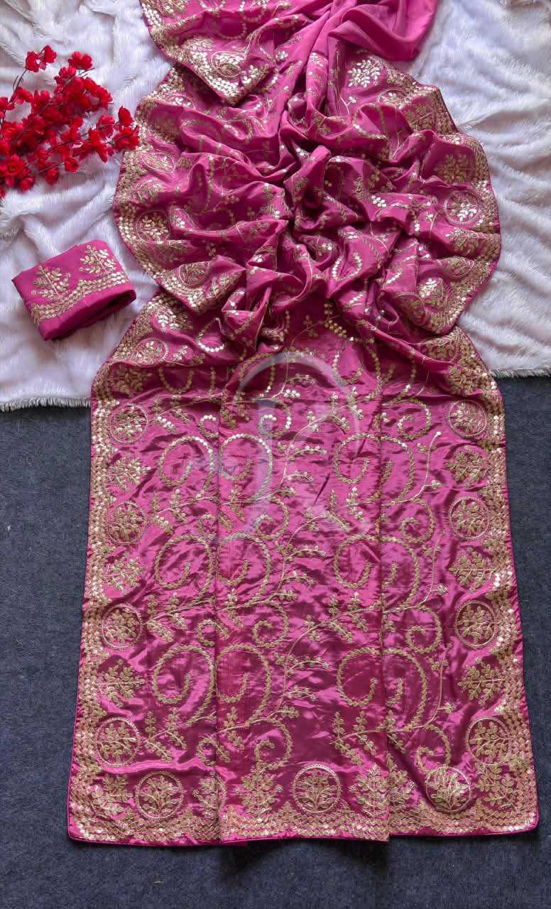 Pure Silk Traditional Saree in Orange