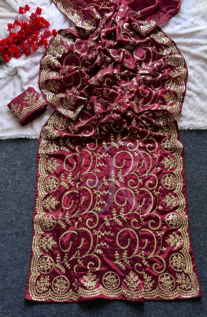Pure Silk Traditional Saree in Orange