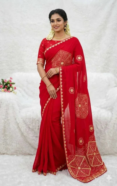 Viscose Designer Saree