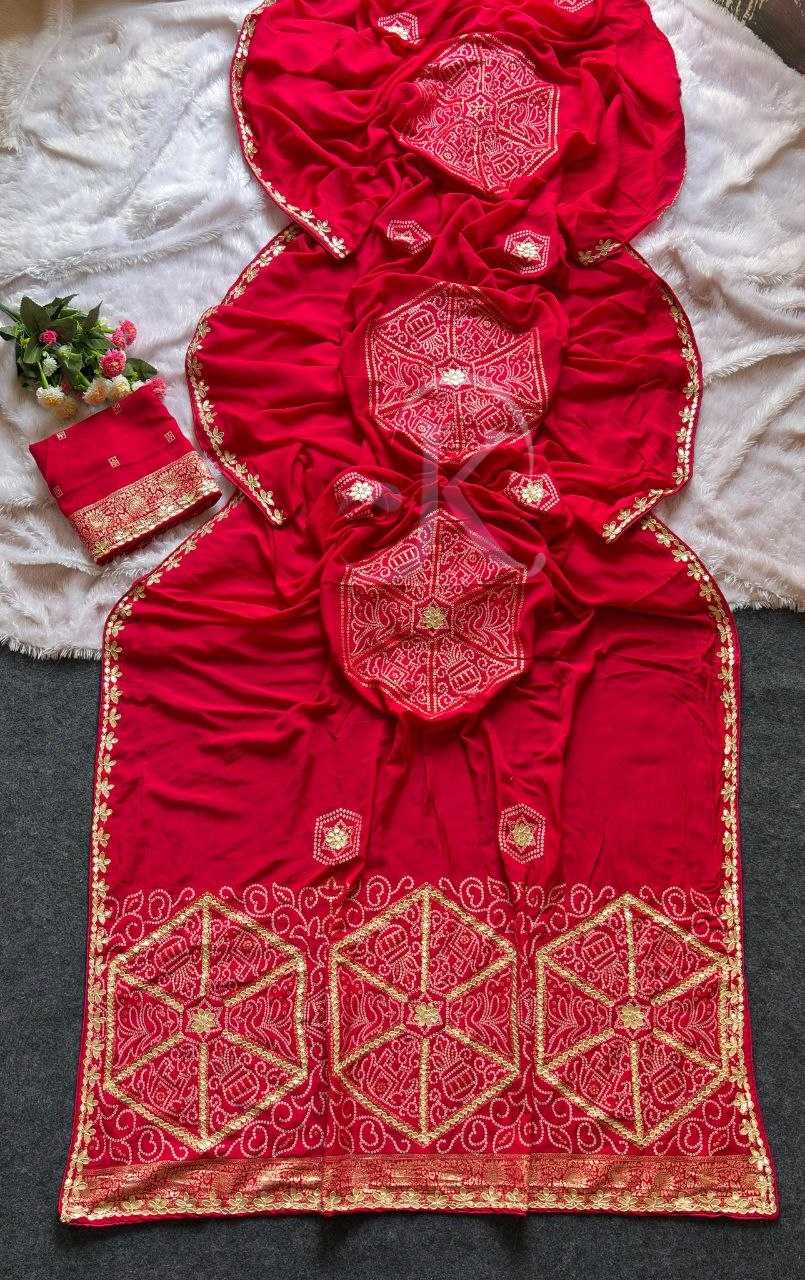 Viscose Gota Work Saree