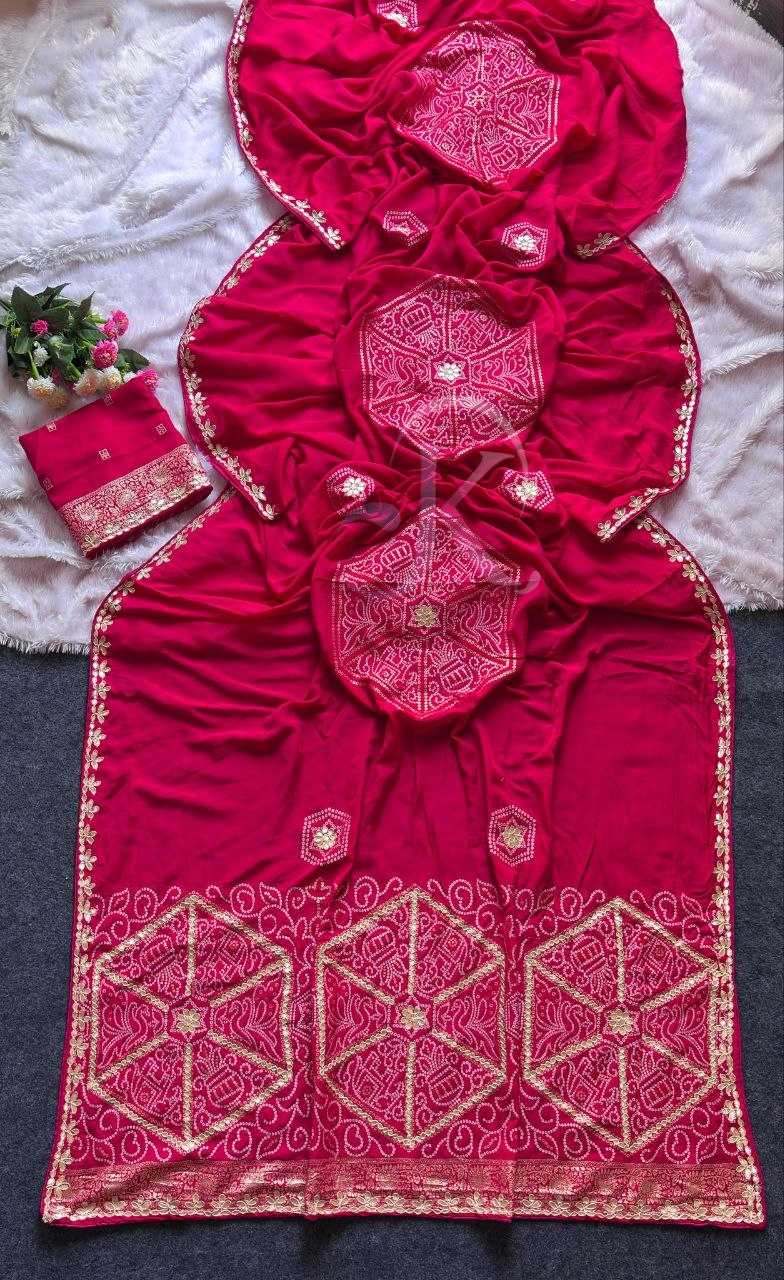 Viscose Gota Work Saree