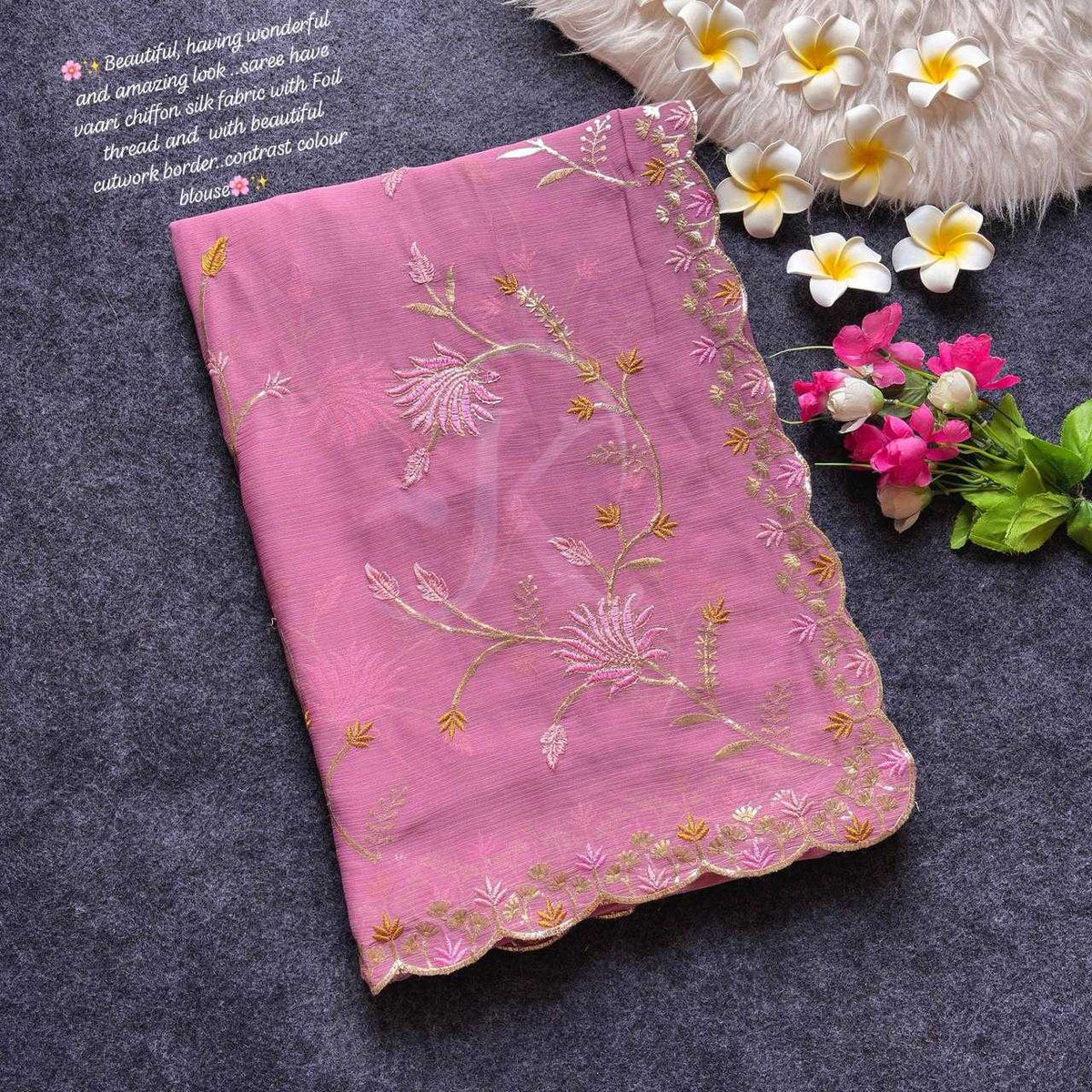 Chiffon Traditional Silk Saree