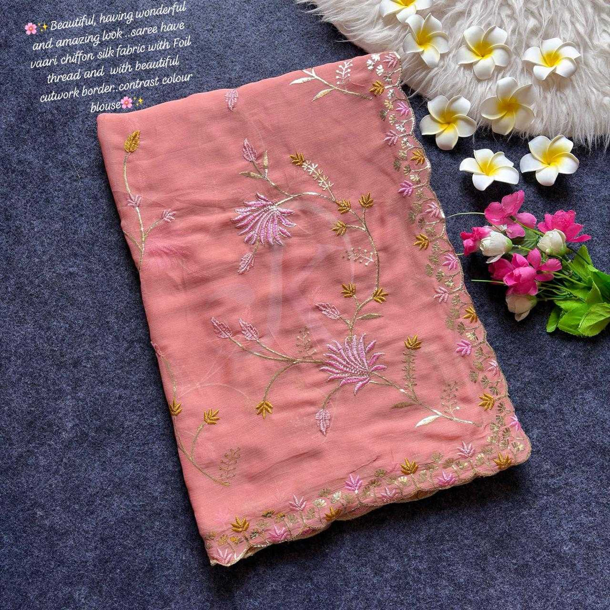 Chiffon Traditional Silk Saree