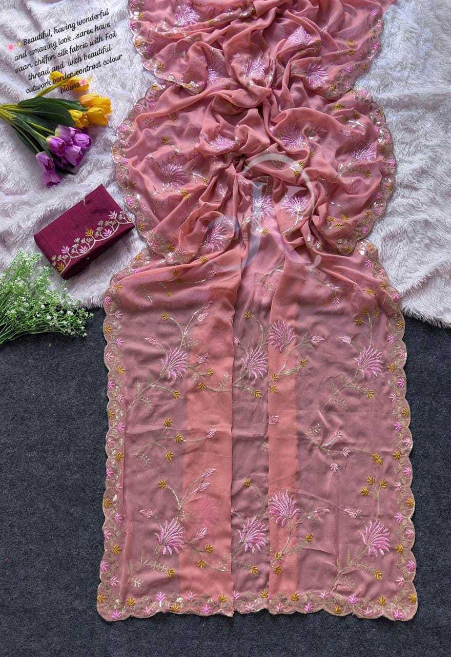 Chiffon Traditional Silk Saree