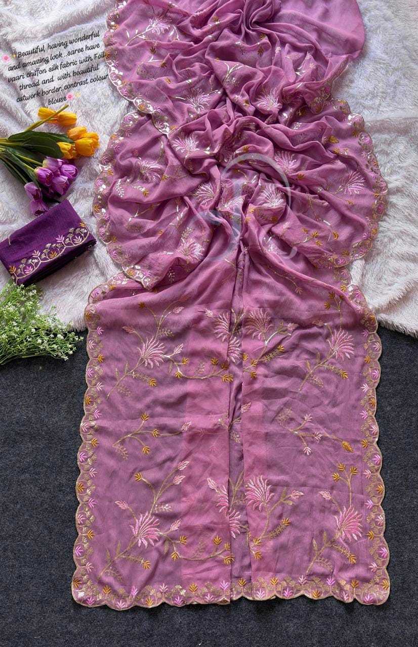 Chiffon Traditional Silk Saree