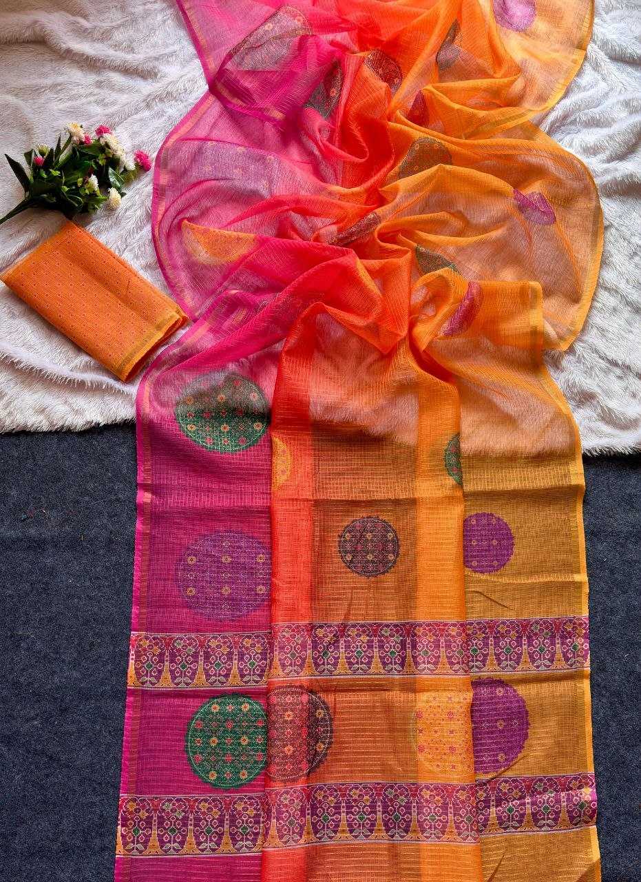 Kota Chex Designer Saree
