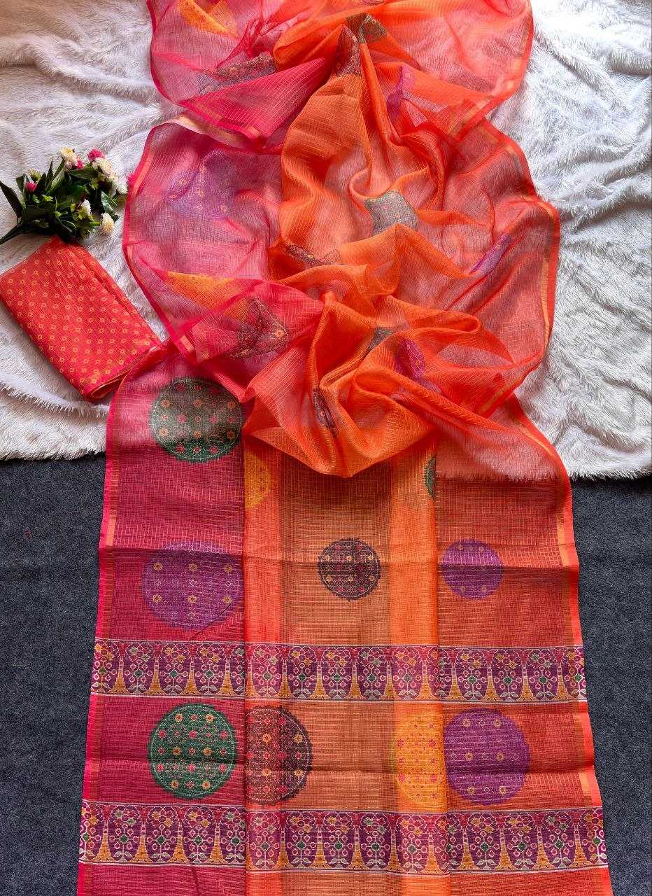 Kota Chex Designer Saree