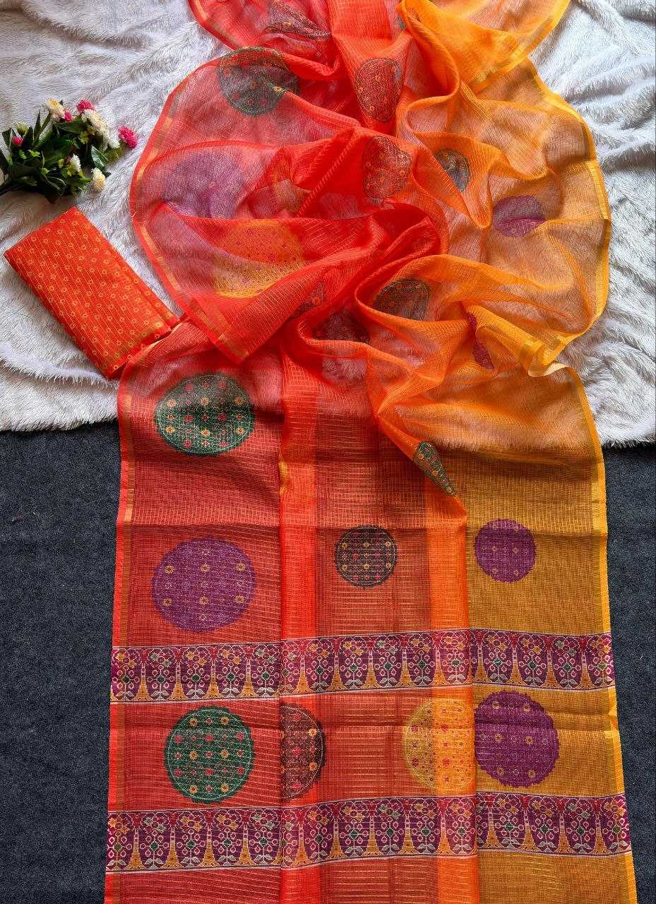 Kota Chex Designer Saree
