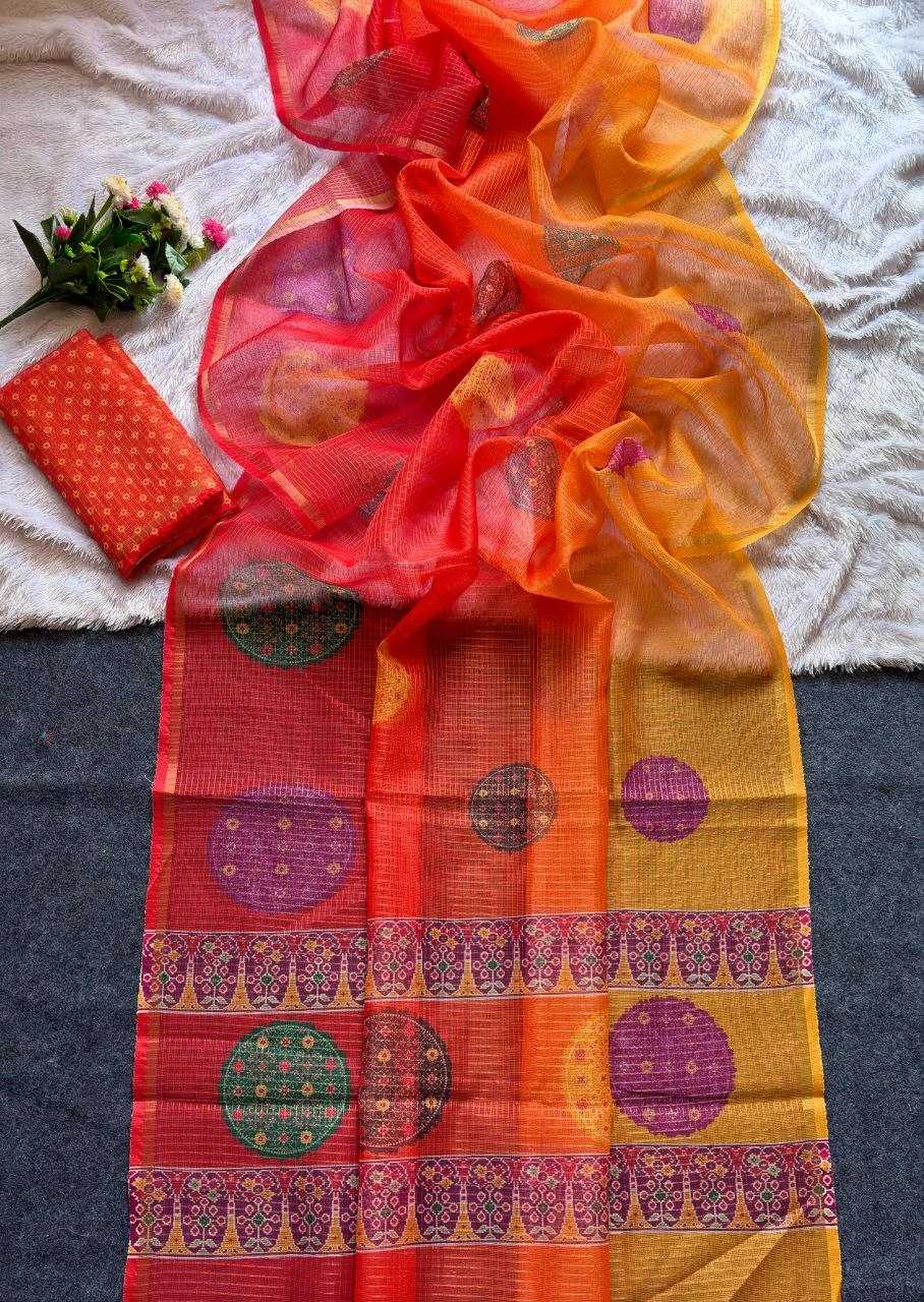 Kota Chex Designer Saree