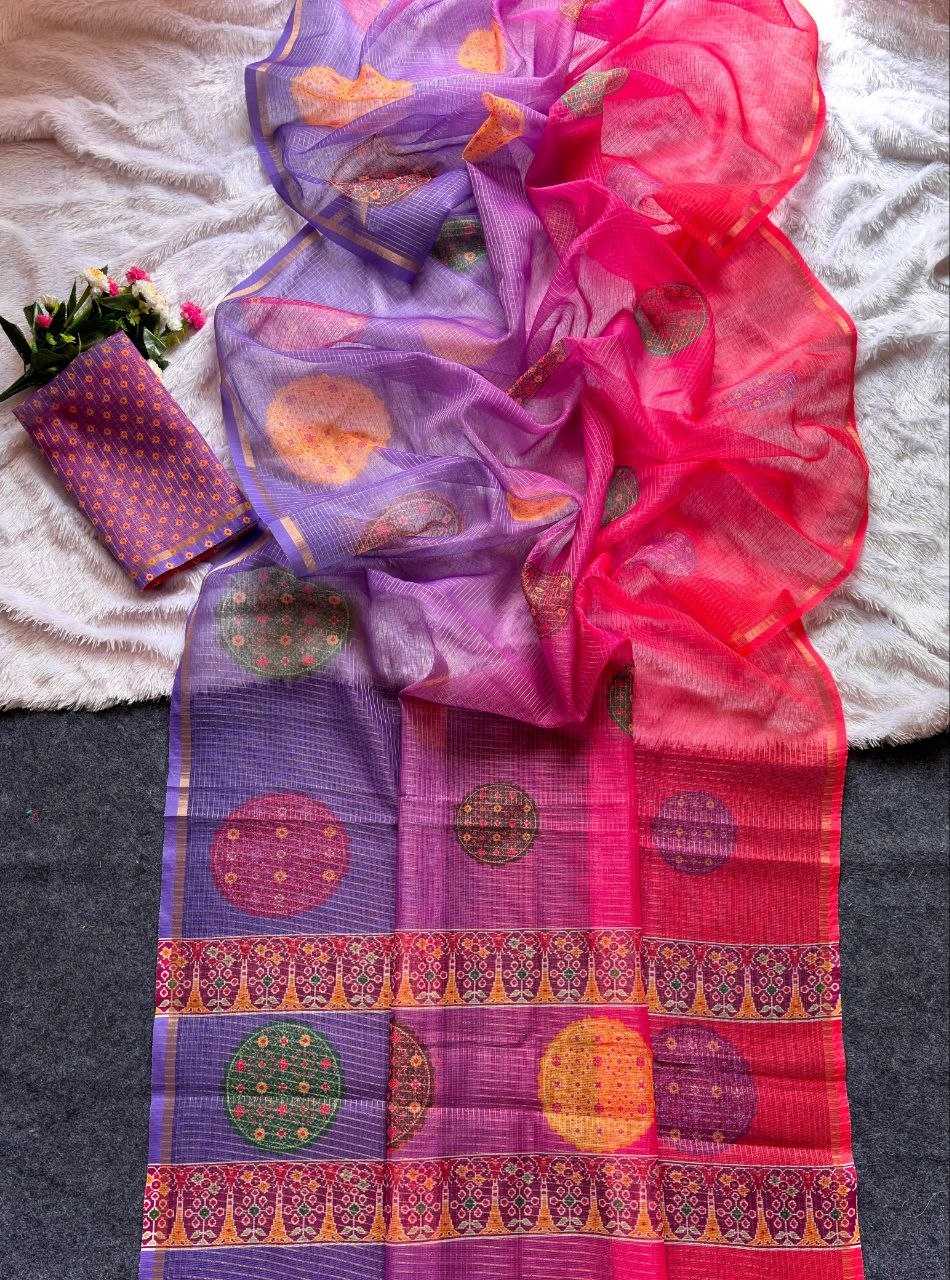 Kota Chex Designer Saree