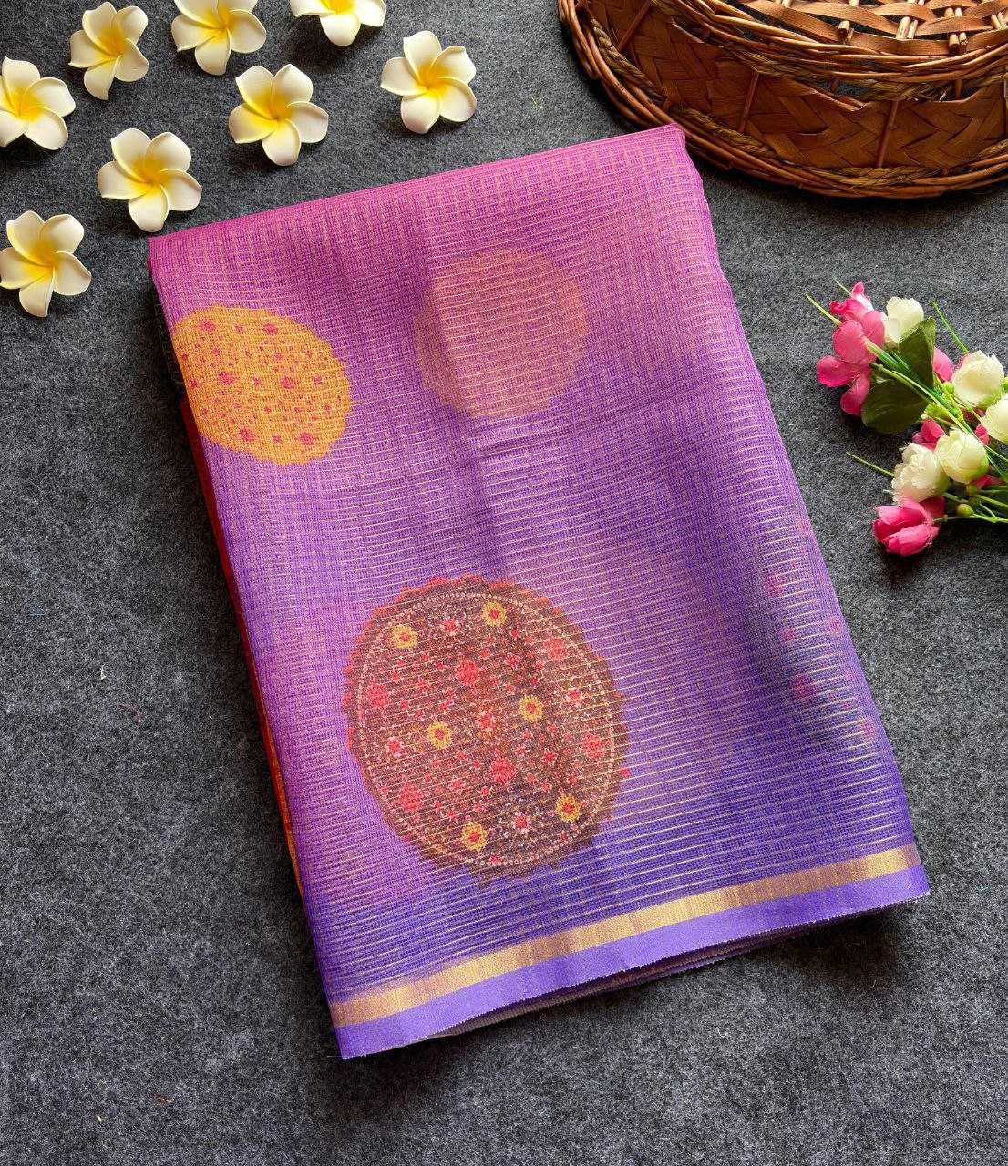 Kota Chex Designer Saree