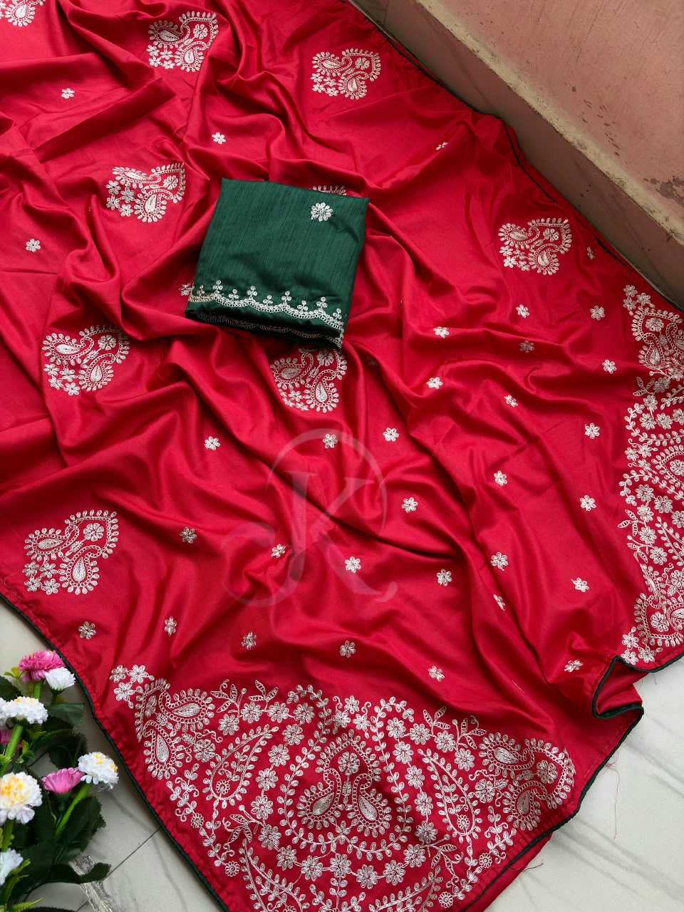 Soft Silk Saree in Wine