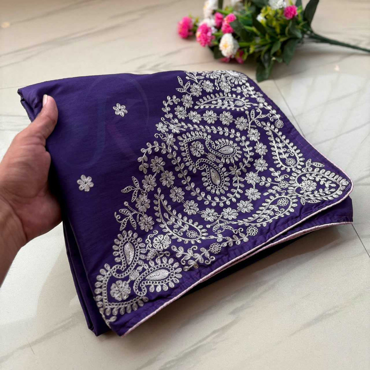 Soft Silk Saree in Wine